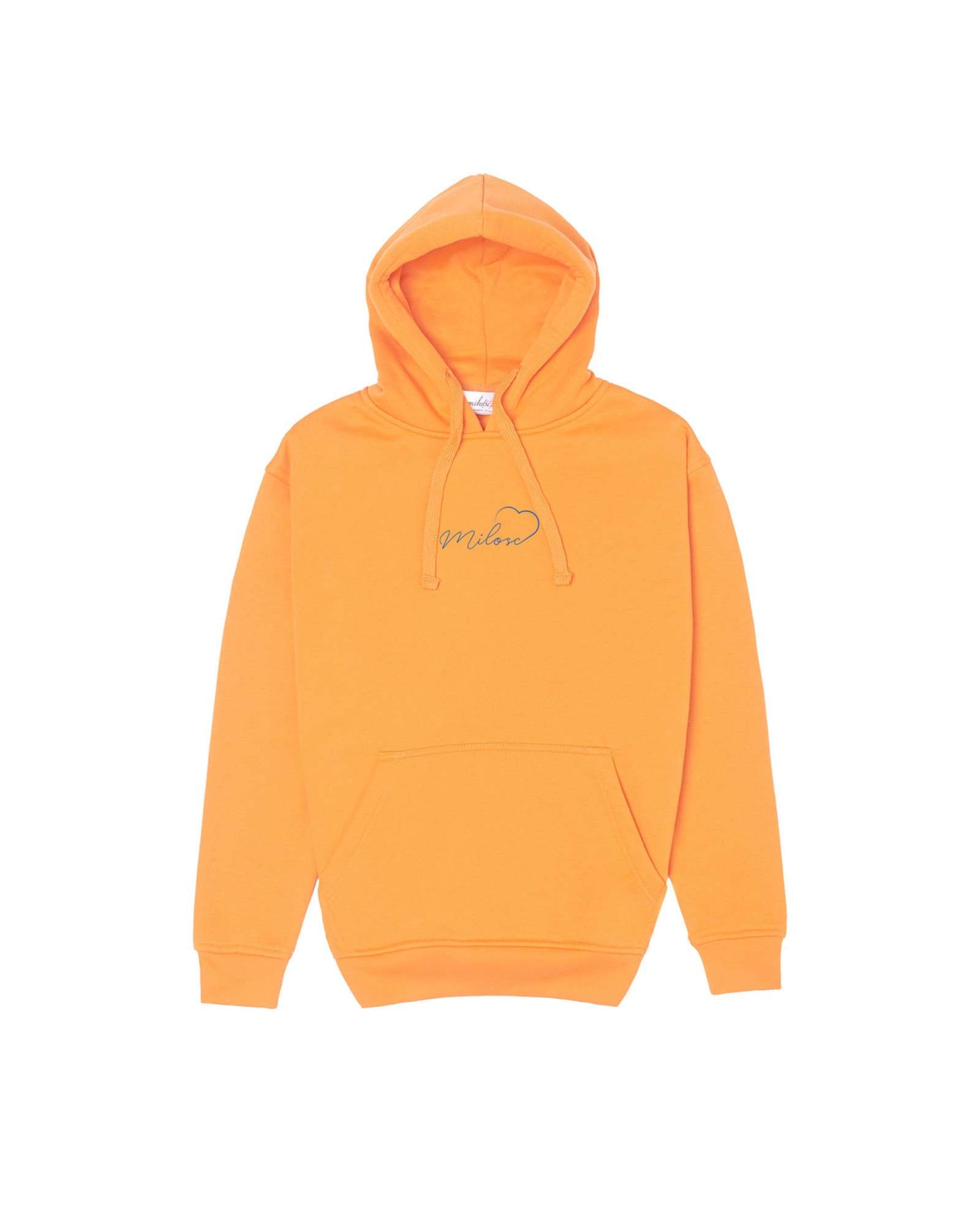 Nowość! hoodie pomarańczowa z nowym logo niebieskim
