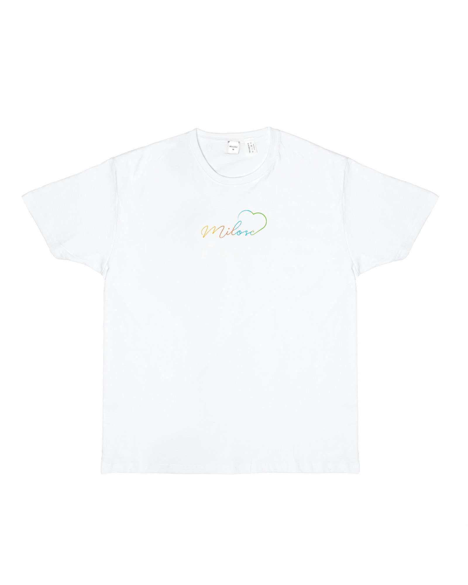 Nowość! t-shirt biały z nowym logo tęczowym