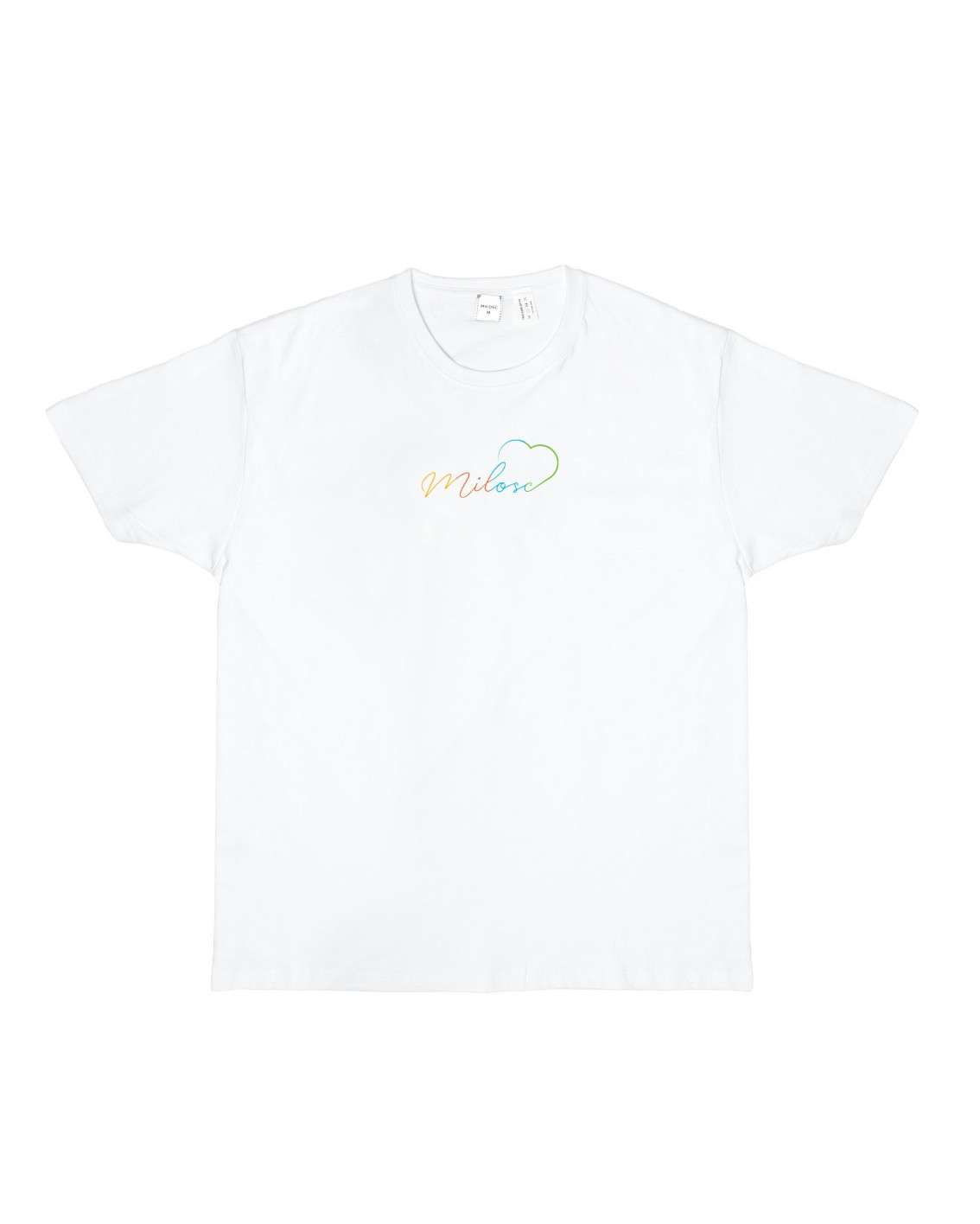 Nowość! t-shirt biały z nowym logo tęczowym