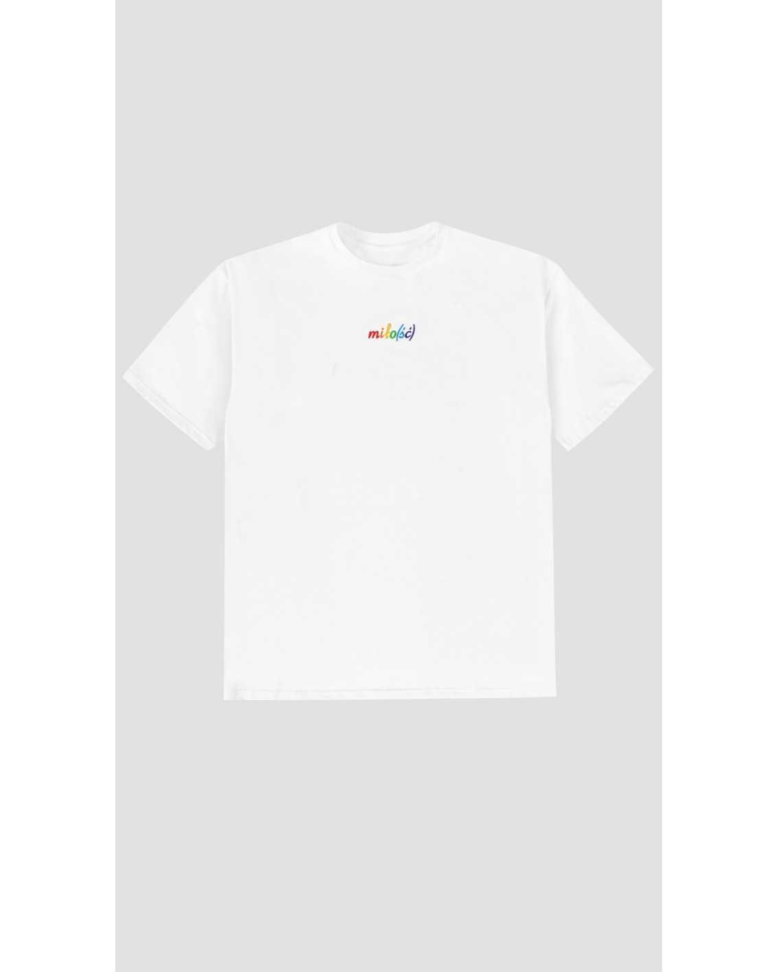 NEW! Original t-shirt biały z nadrukiem i haftem